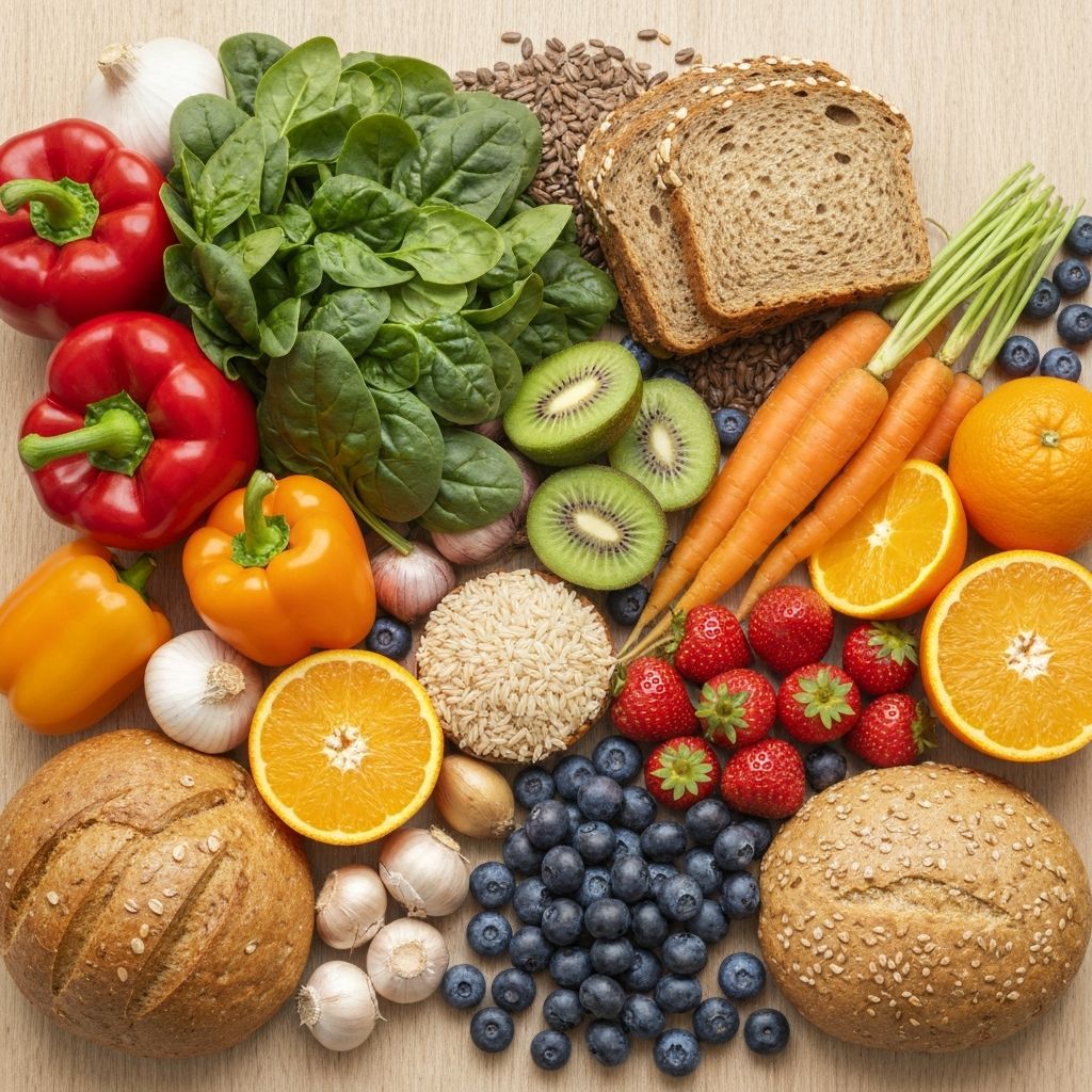 Balanced healthy food