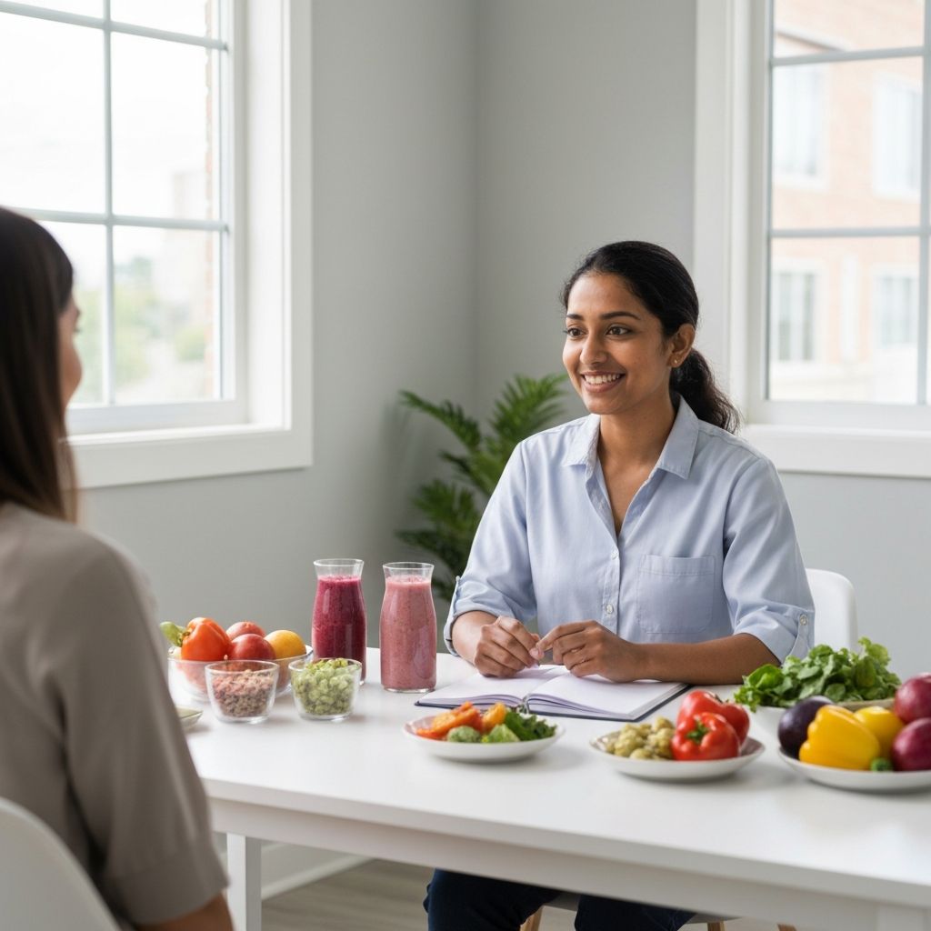 Healthy nutrition consultation